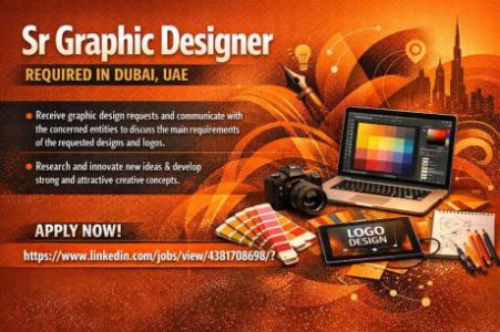 Sr Graphic Designer Required in Dubai