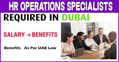Human Resources Operations Specialist Required in Dubai