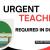 Urgent Teacher Required in Dubai