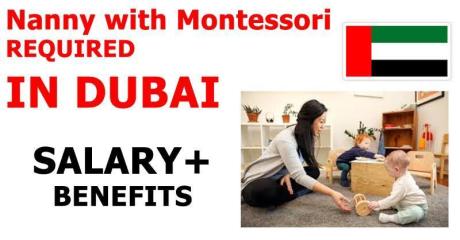 Nanny with Montessori REQUIRED IN DUBAI