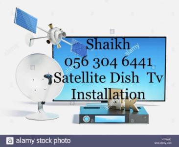 dish tv repair airtel antenna services in dubai sharjah 0563046441