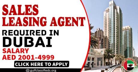 SALES AND LEASING AGENT REQUIRED IN DUBAI