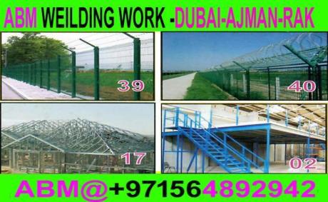 Boundary PVC Coated Fences Chain Fixing work Contractor in Dubai Ajman