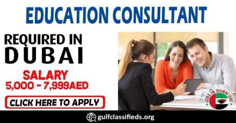 EDUCATION CONSULTANT REQUIRED IN DUBAI