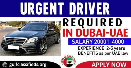 URGENT DRIVER REQUIRED IN DUBAI