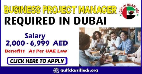 BUSINESS PROJECT MANAGER REQUIRED IN DUBAI