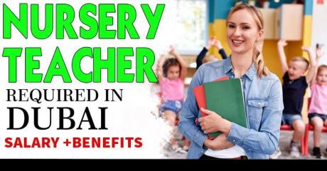 Nursery Teacher and Assistant Teacher Required in Dubai