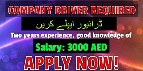 COMPANY DRIVER REQUIRED