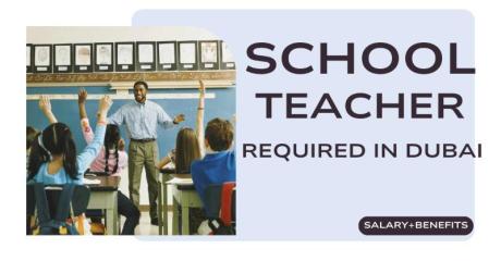 School Teacher Required in Dubai