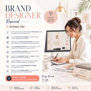 Brand Designer Required in Dubai