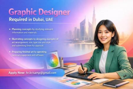 Graphic Designer Required in Dubai
