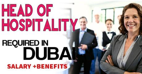 Head of Hospitality Required in Dubai