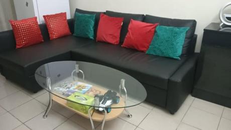 IKEA L shape sofa bed