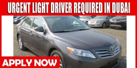 URGENT LIGHT DRIVER REQUIRED IN DUBAI
