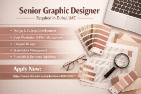 Senior Graphic Designer Required in Dubai