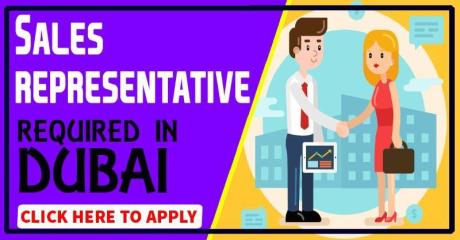 Sales Representative Required in Dubai
