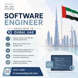 Software Engineer Required in Dubai