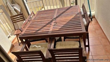 IKEA APPLARO outdoor table and chairs