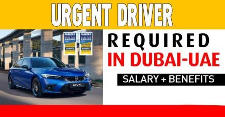 Urgent Driver Required in Dubai