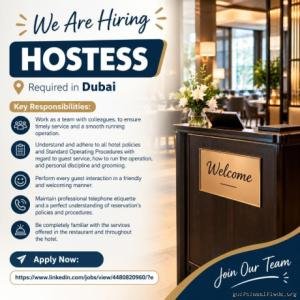 Hostess Required in Dubai
