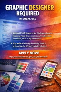 Graphic Designer Required in Dubai