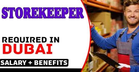Storekeeper Required in Dubai