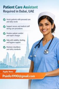 Patient Care Assistant Required in Dubai