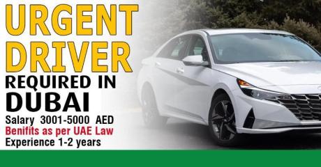 Urgent Driver Required in Dubai