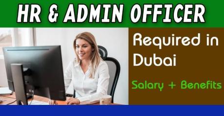 HR & Admin Officer Required in Dubai