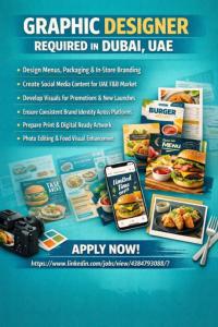 Graphic Designer Required in Dubai