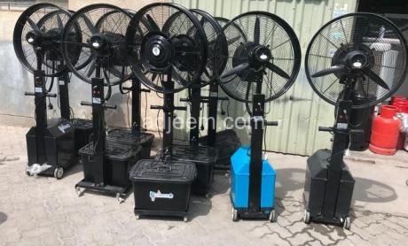 Renting misting fans,air conditioners, air coolers,for rent in dubai