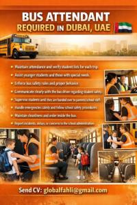 Bus Attendant Required in Dubai