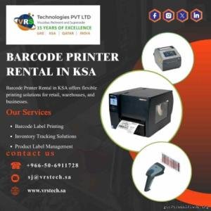 Choose Barcode Printer Rental in KSA for Stock Management