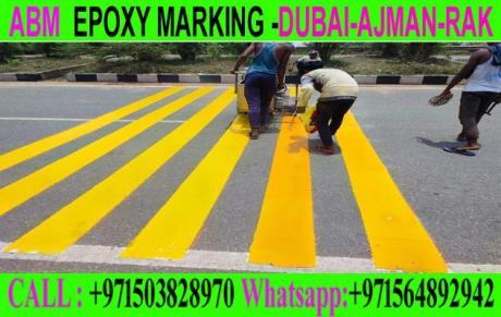 Road Marking Flooring in Ajman Dubai Rak +971503828970
