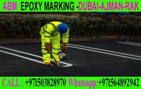 Road Marking Flooring in Ajman Dubai Rak +971503828970