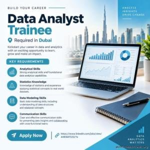 Data Analyst Trainee Required in Dubai
