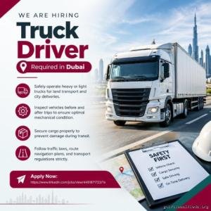 Truck Driver Required in Dubai