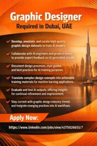 Graphic Designer Required in Dubai