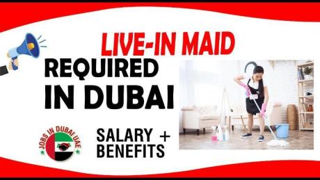 LIVE-IN MAID REQUIRED IN DUBAI