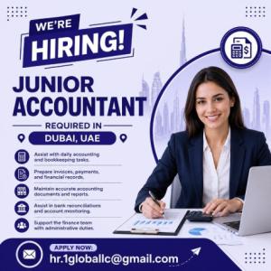 Junior Accountant Required in Dubai