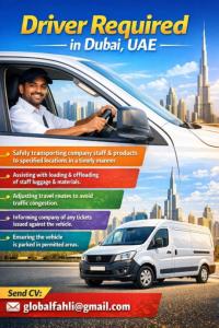 Driver Required in Dubai