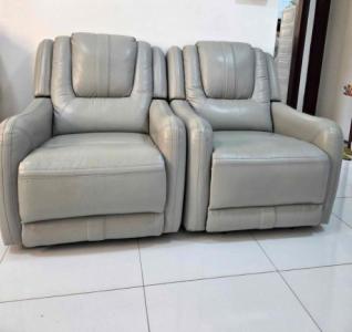 2 single recliner sofa with swinging option