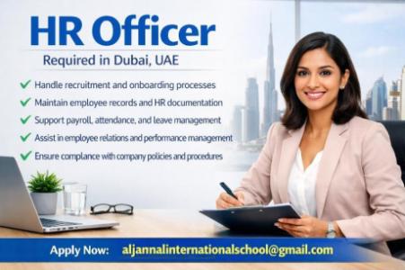 HR Officer Required in Dubai