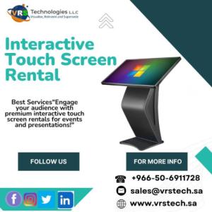 What You Need to Know About Renting Interactive Touch Screens