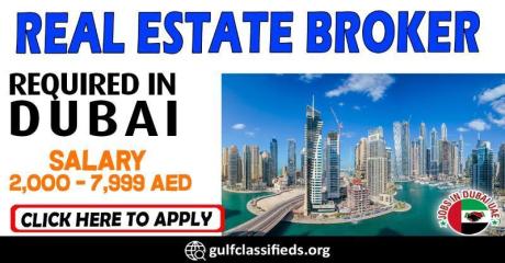 REAL ESTATE BROKER REQUIRED IN DUBAI