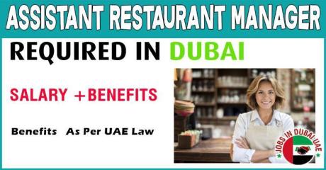 Assistant Restaurant Manager Required in Dubai