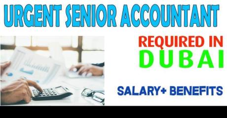Urgent Senior Accountant Required in Dubai