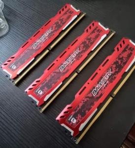 Ballistix Sports RED 16GB DDRMhz Gaming RAM (with Reciept and Box)