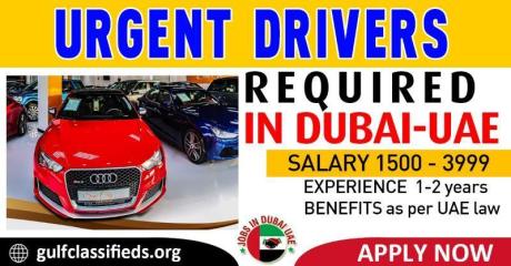 URGENT DRIVERS REQUIRED IN DUBAI