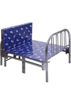 Metal Folding Bed, Blue - 190(L) x 90(W) x 70(H) cm